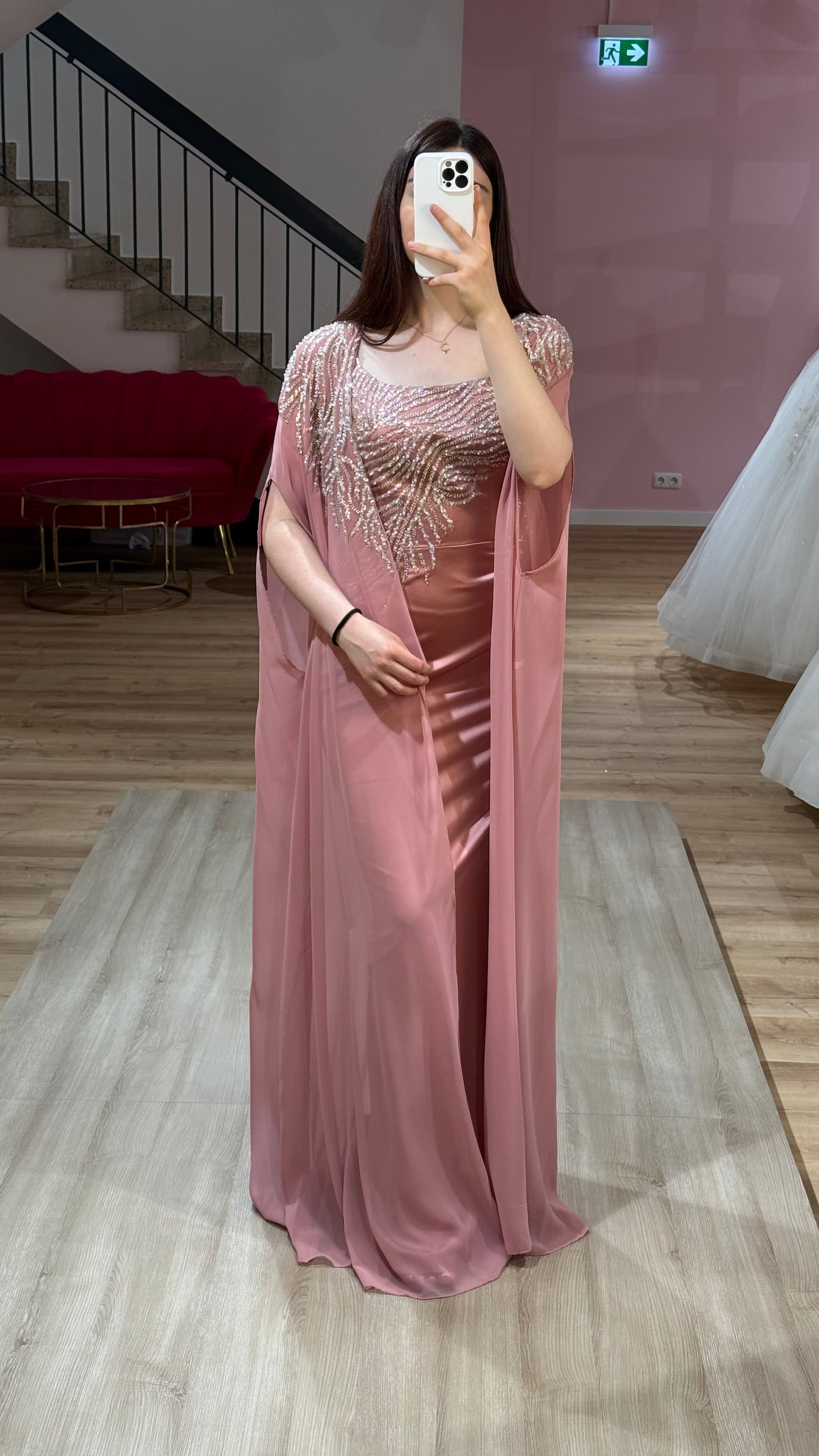 Abendkleid-Azura-puder