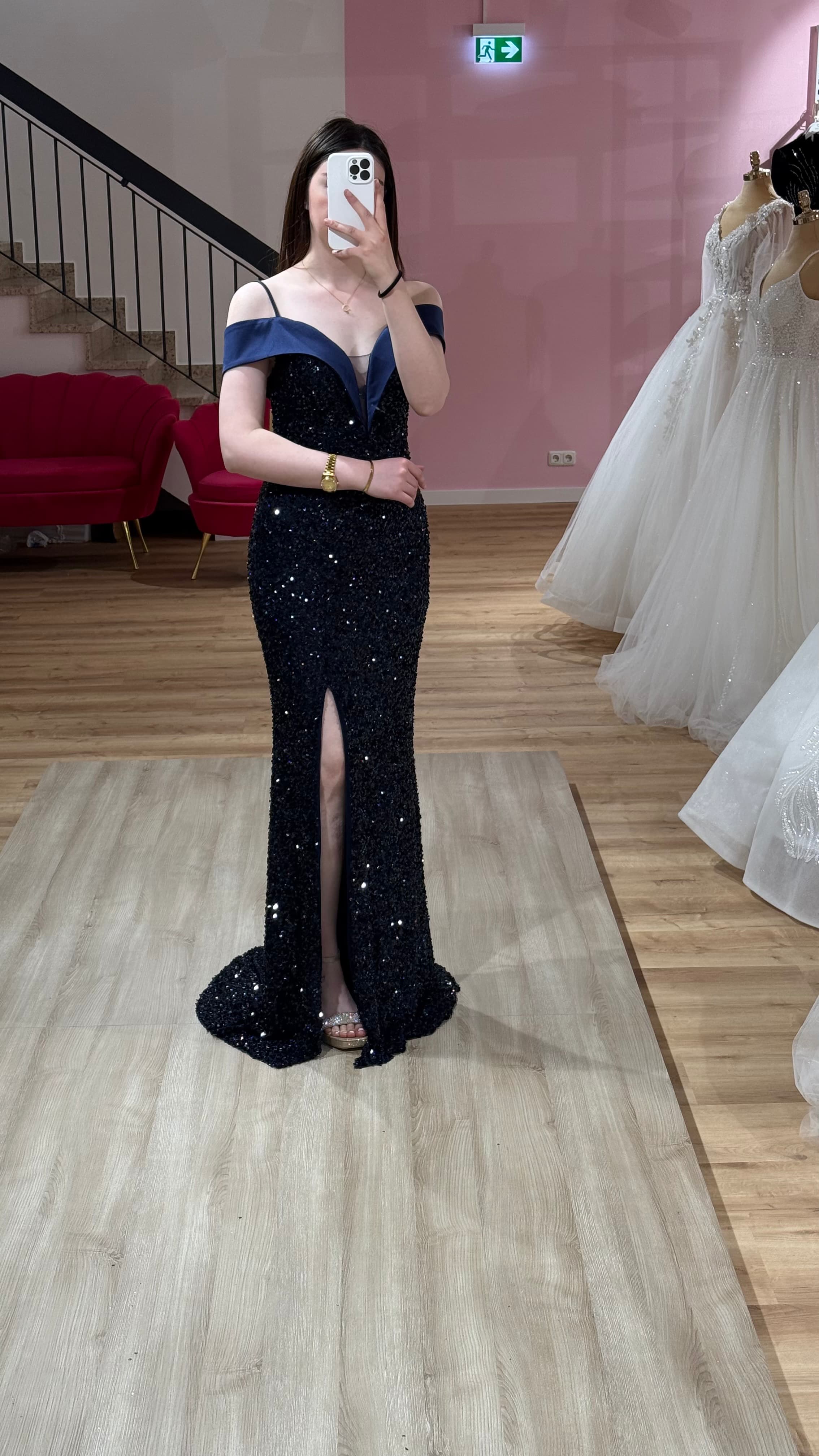 Abendkleid-Celine-dunkelblau￼