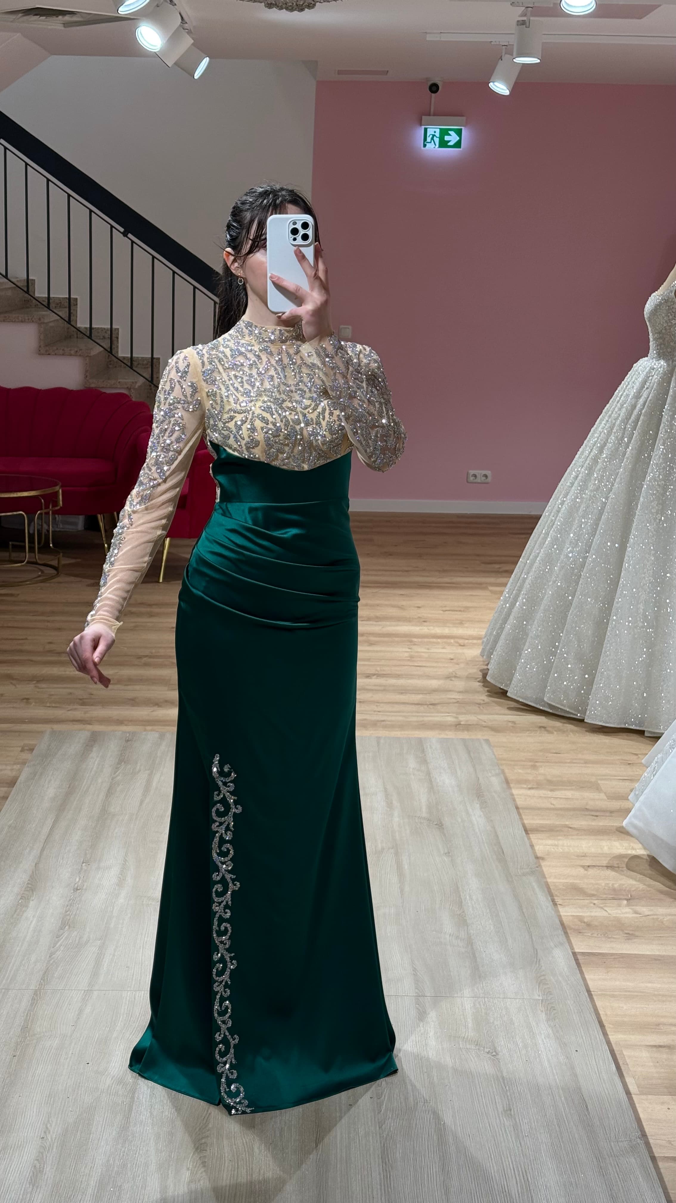 Abendkleid-Laura-Smaragdgrün