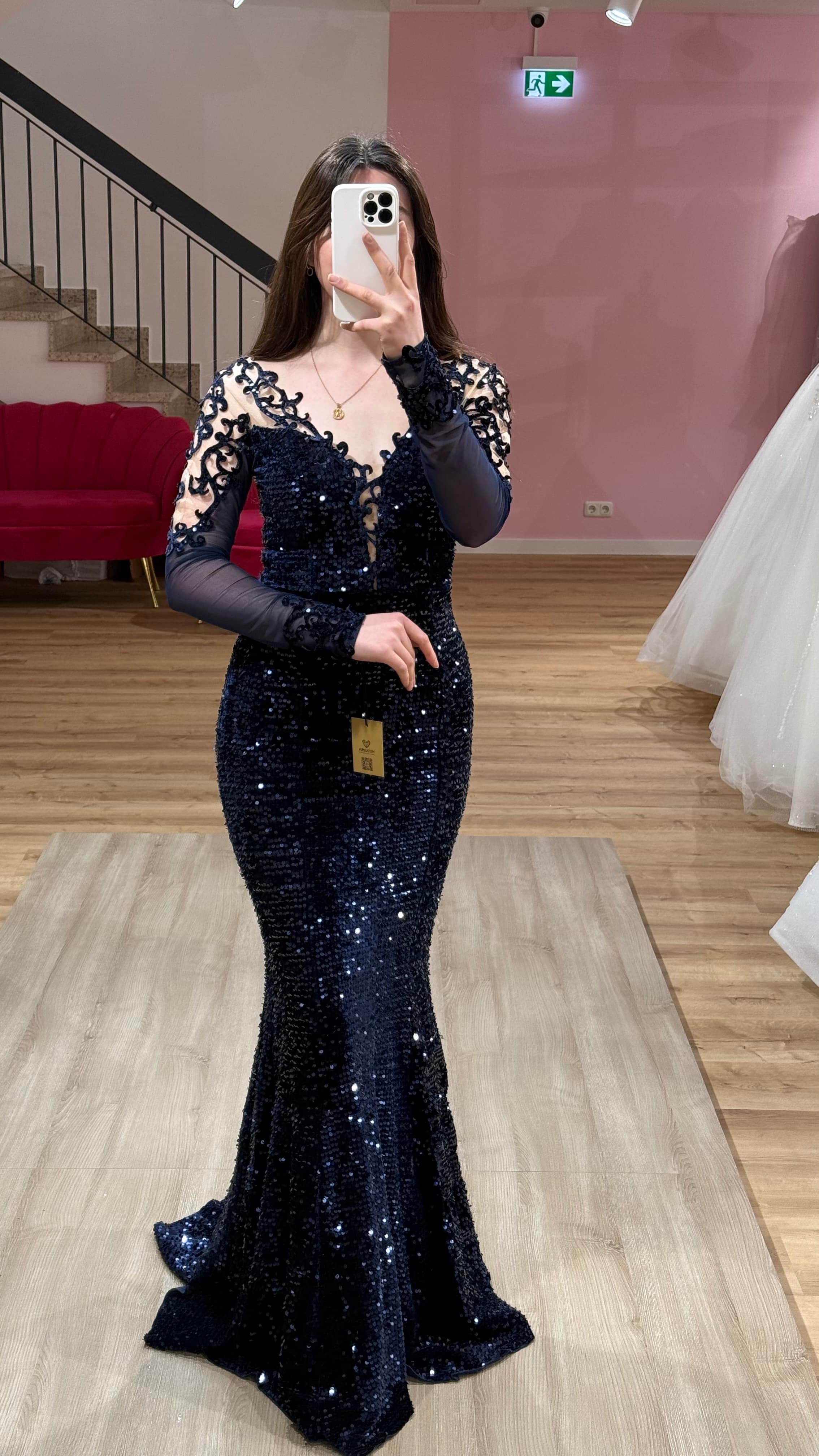 Abendkleid-Viena-dunkelblau