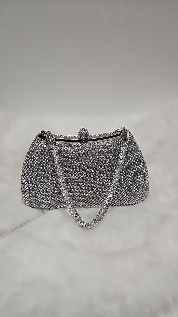 Handtasche-Fiora-silber